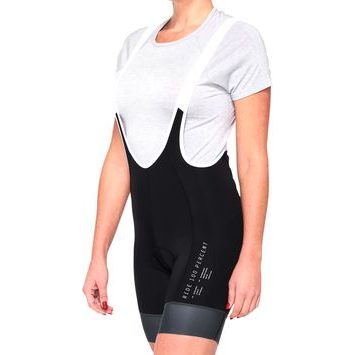 100% EXCEEDA Women's Bib Shorts Black/Charcoal
