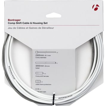 BONTRAGER Sada řadicích lanek a bowdenu Comp white