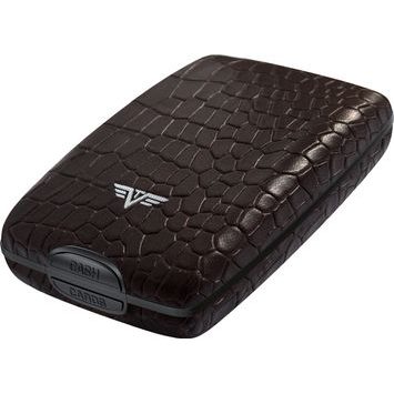 TRU VIRTU Cash & Cards OYSTER - leather Croco Brown