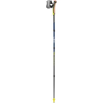 LEKI Traveller FX.One Carbon silvergray-midnightblue dark metallic-neonyellow