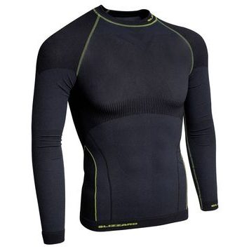 BLIZZARD Mens long sleeve, anthracite/neon yellow