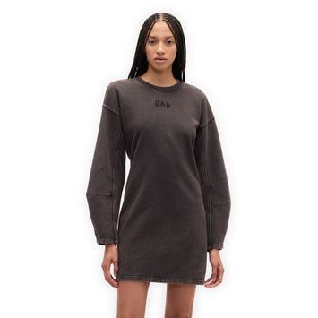 GAP 823169-02 Mikinové šaty Heavyweight Černá