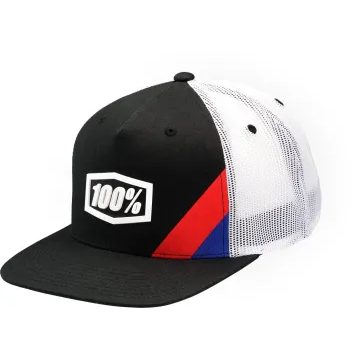 100% CORNERSTONE Trucker Cap AJ Fit Black