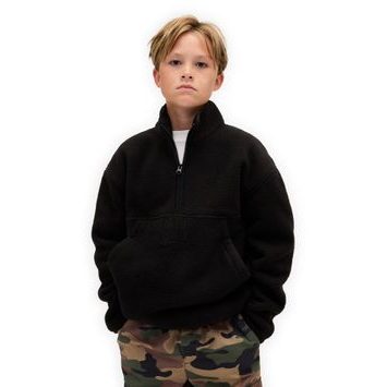 GAP 842488-03 Dětská sherpa mikina Arctic Fleece Černá