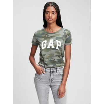 GAP 268820-28 Tričko GAP logo Zelená