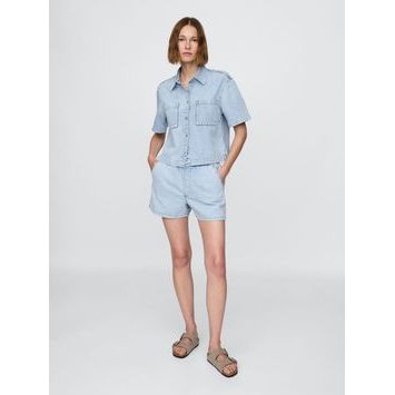 GAP 780779-00 Džínové kraťasy UltraSoft Modrá