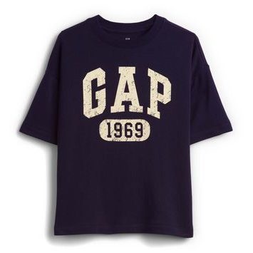 GAP 887245-01 Dětské tričko s logem Tmavě modrá
