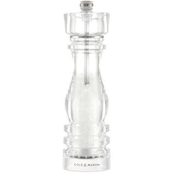 COLE&MASON London Acrylic Precision+ Salt Grinder 22 cm