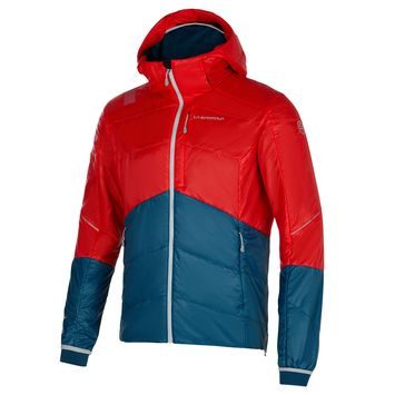 LA SPORTIVA Alpine Guide Primaloft Hoody M Poppy/Storm Blue