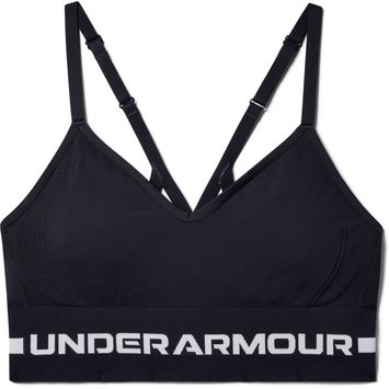 UNDER ARMOUR UA Seamless Low Long Bra, Black