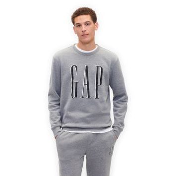 GAP 645634-14 Mikina s logem Šedá