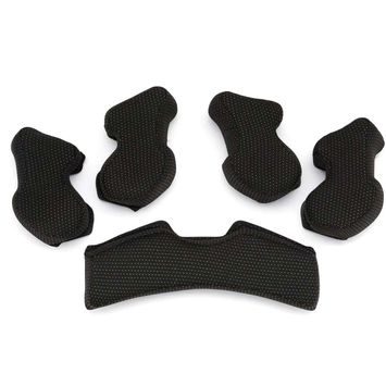 100% TRAJECTA Thin Cheek Pad and Neck Roll Kit Black
