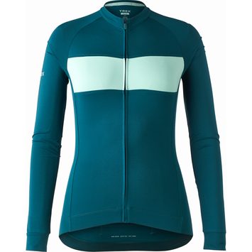 TREK Dámský dres s dlouhým rukávem Circuit LTD zelená/modrozelená
