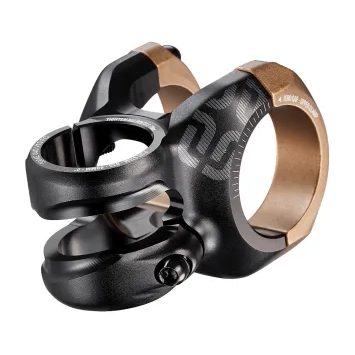 E*THIRTEEN Plus 35 Stem | 50mm Length | 0 Rise | Black with Bronze Clamps