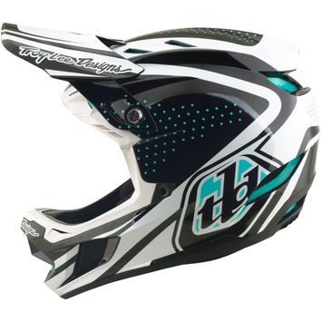 TROY LEE DESIGNS D4 POLYACRYLITE MIPS THE LINE CHARCOAL / WHITE