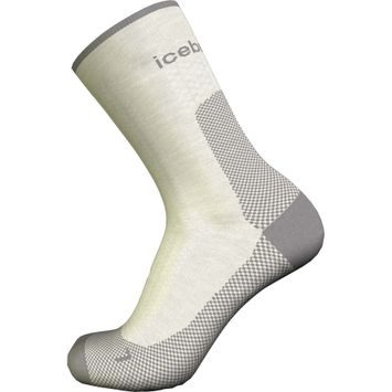 ICEBREAKER W Mer Hike+ Ultralight Crew ECRU HTHR/ALLOY