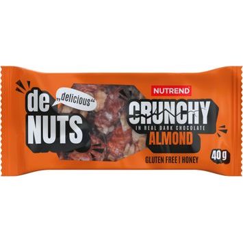 NUTREND Denuts Crunchy, tyčinka, 40 g mandle