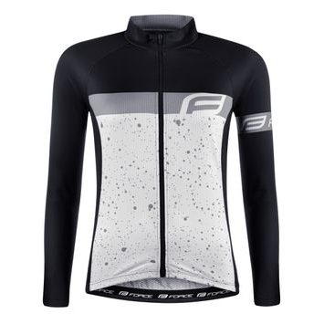 FORCE SPRAY LADY dl. rukáv, bílo-černý