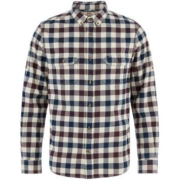 FJÄLLRÄVEN Skog Slim Shirt M Chalk White-Black Oak