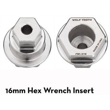 WOLF TOOTH FLAT WRENCH INSERT 16mm hex