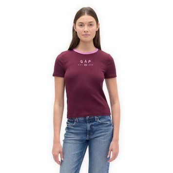 GAP 637782-11 Crop tričko s logem Červená