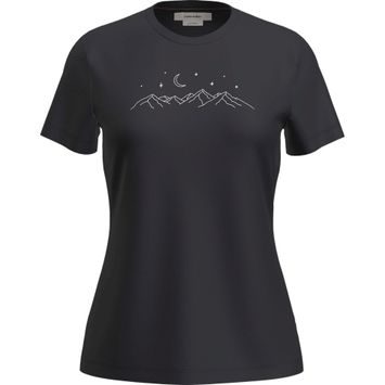 ICEBREAKER W Mer 150 Tech Lite SS Tee Sparkling Sta BLACK