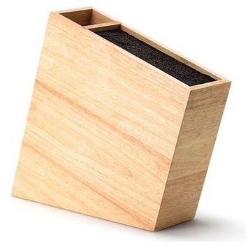 CONTINENTA Blok na nože s flexi vložkou a přihrádkou, gumovník