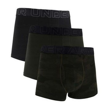 UNDER ARMOUR Ua Performance Cotton - Print 3in - 3pk BAROQUE GREEN