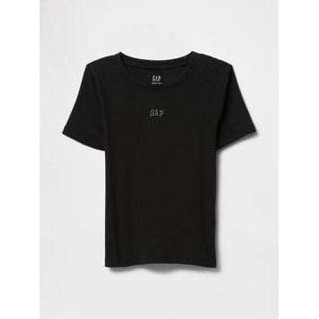 GAP Crop tričko s logem Černá