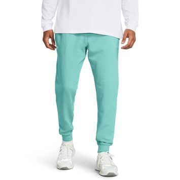 UNDER ARMOUR Rival Fleece Joggers, Radial Turquoise / White