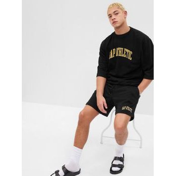 GAP 628596-05 Mikina s krátkým rukávem Černá