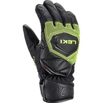 LEKI WCR Coach 3D Junior, black-ice lemon