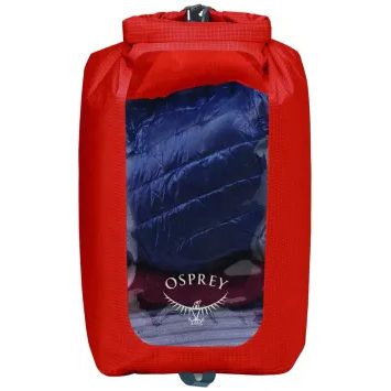 OSPREY DRY SACK 20 W/WINDOW, mars orange