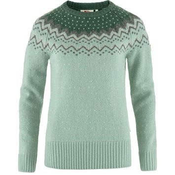 FJÄLLRÄVEN Övik Knit Sweater W, Misty Green-Deep Patina