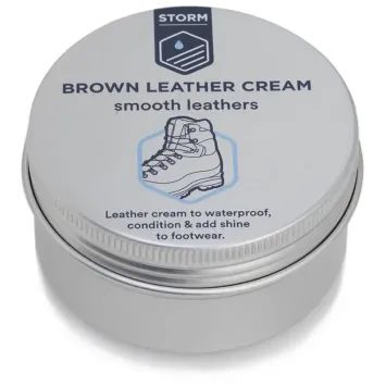 STORM Leather Cream Brown (Rub On) 100ml (PL, ENG, FR, DE, NL)