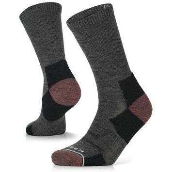 LORPEN MERINO HIKE LIGHT CREW W, WHALES GREY