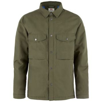 FJÄLLRÄVEN Övik Down Shirt Jacket M Laurel Green