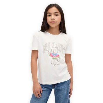 GAP 847087-00 Dětské tričko s logem Bílá