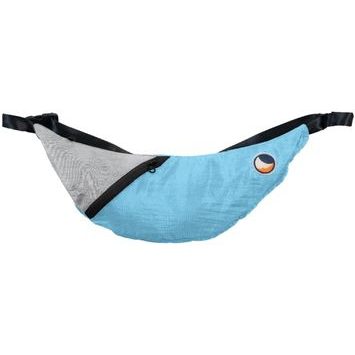 TICKET TO THE MOON Upcycled Sling Bag Sky Blue / Frosty Grey