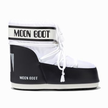 MOON BOOT ICON LOW NYLON WHITE/BLACK