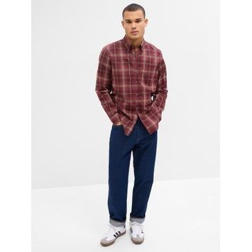 GAP 750552-13 Kostkovaná košile Červená