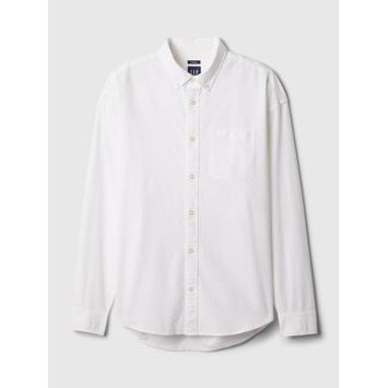 GAP Košile oxford standard fit Bílá