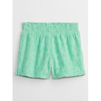 GAP 672669-01 Dětské froté kraťasy Zelená