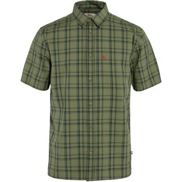 FJÄLLRÄVEN Övik Lite Shirt SS M Green-Dark Navy