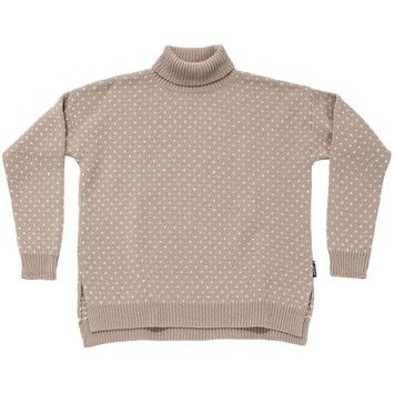 DEVOLD Sørisen Wool High Neck Wmn Stone/Offwhite