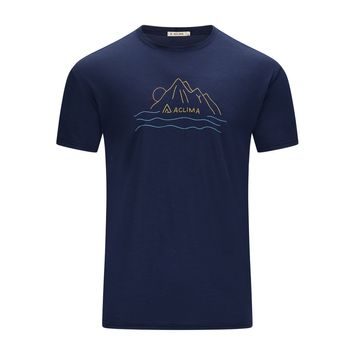 ACLIMA LightWool 140 Tee Sunset M's Navy Blazer