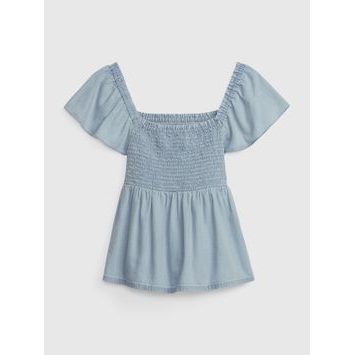 GAP 601107-00 Dětský džínový top Modrá