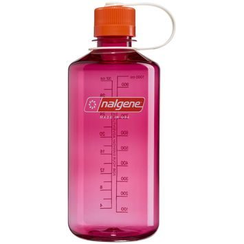 NALGENE Narrow Mouth 1000 ml Fuchsia Purple w/Flame