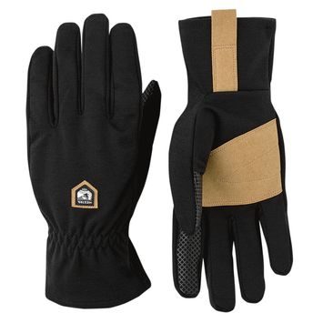 HESTRA Merino Windwool Liner - 5 finger Svart