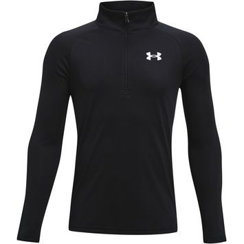 UNDER ARMOUR Tech 2.0 1/2 Zip, Black / White